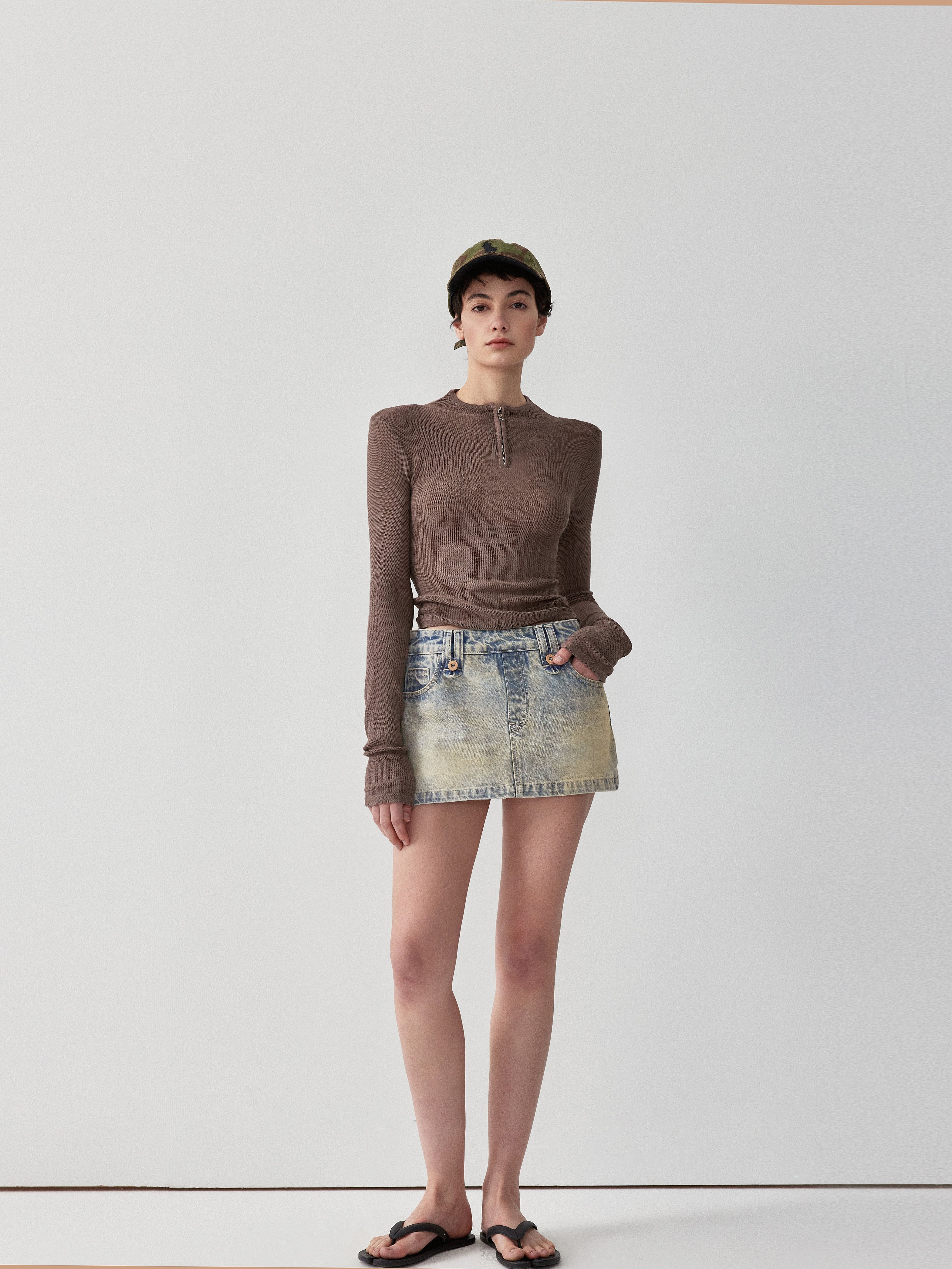 IFIK Denim Mini Skort