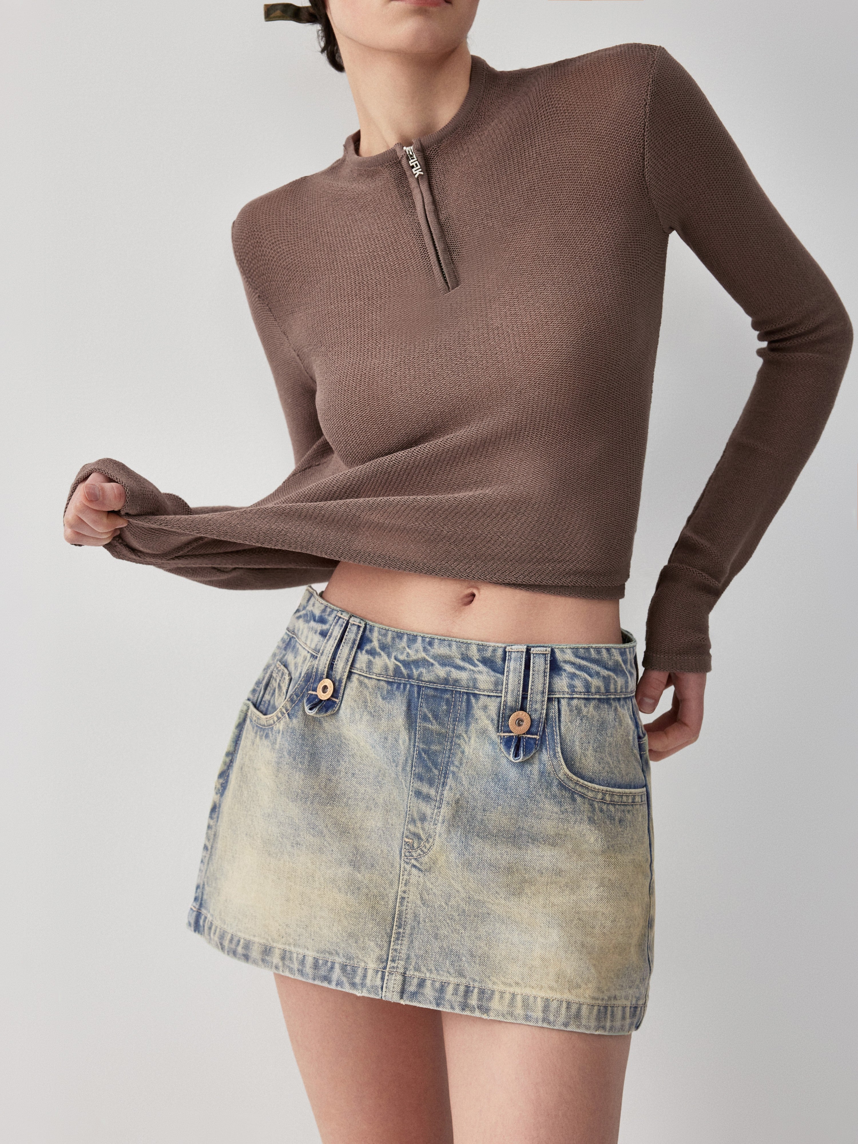 IFIK Denim Mini Skort