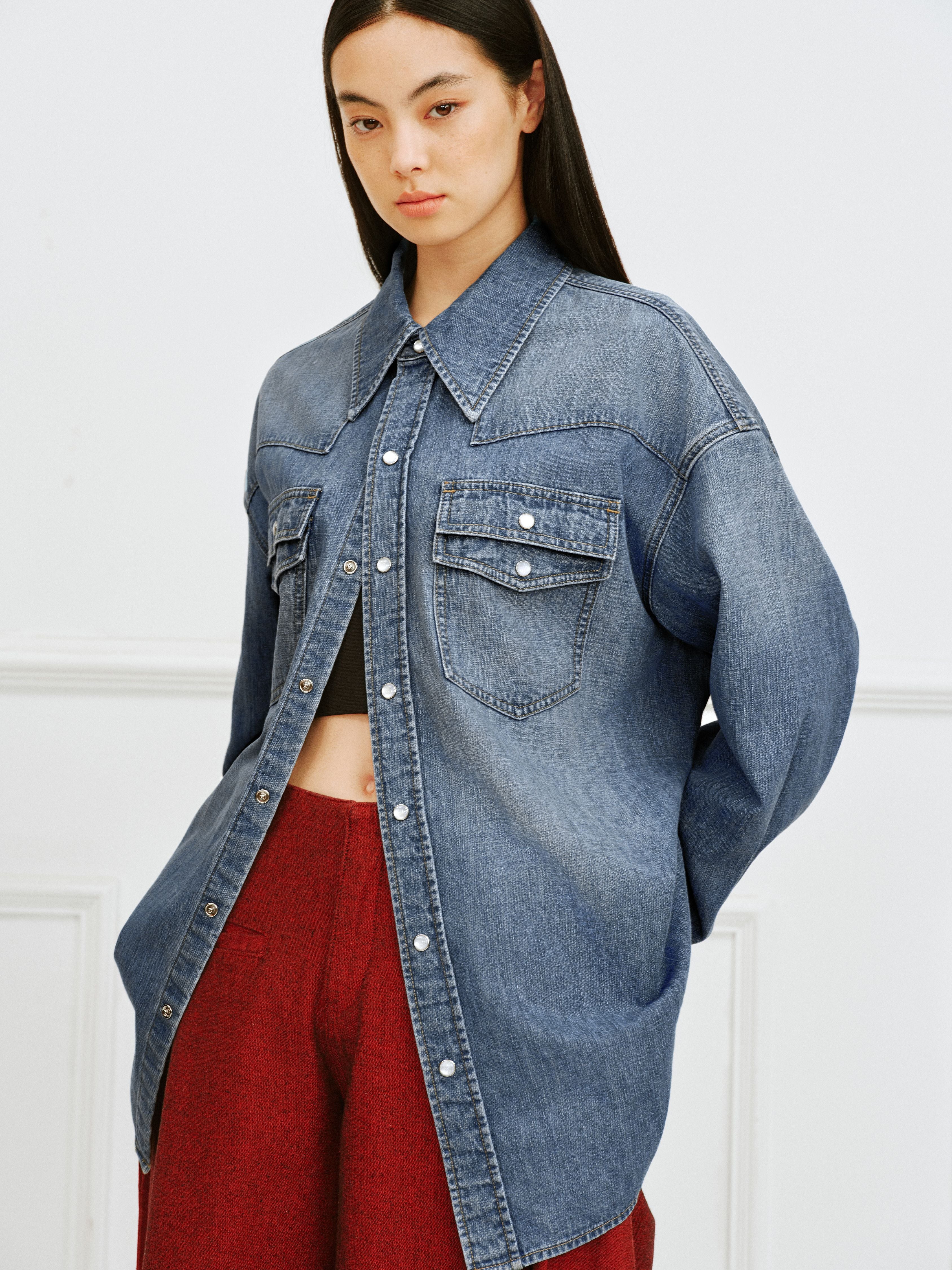 IFIK Denim oversized Shirt