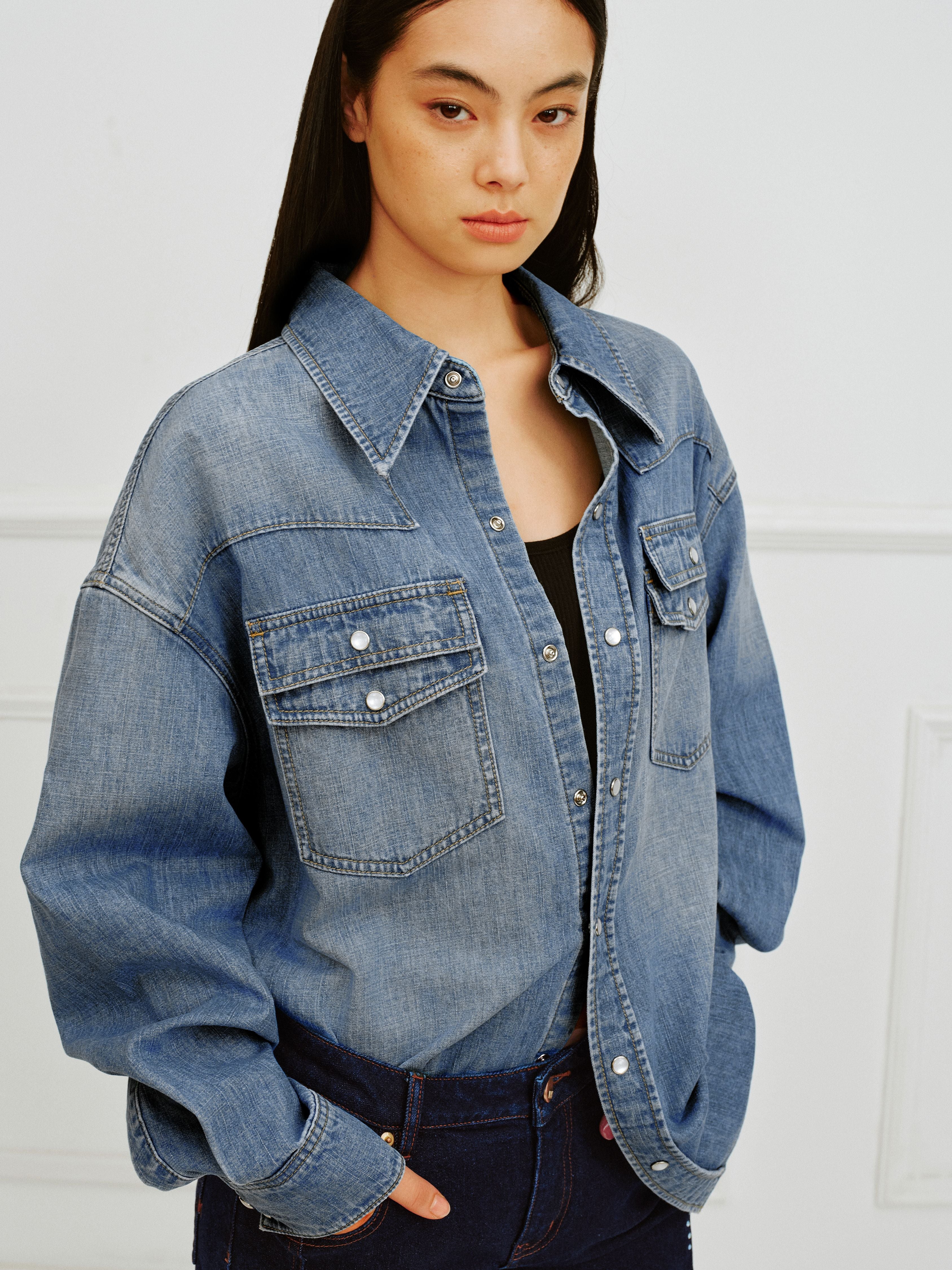 IFIK Denim oversized Shirt