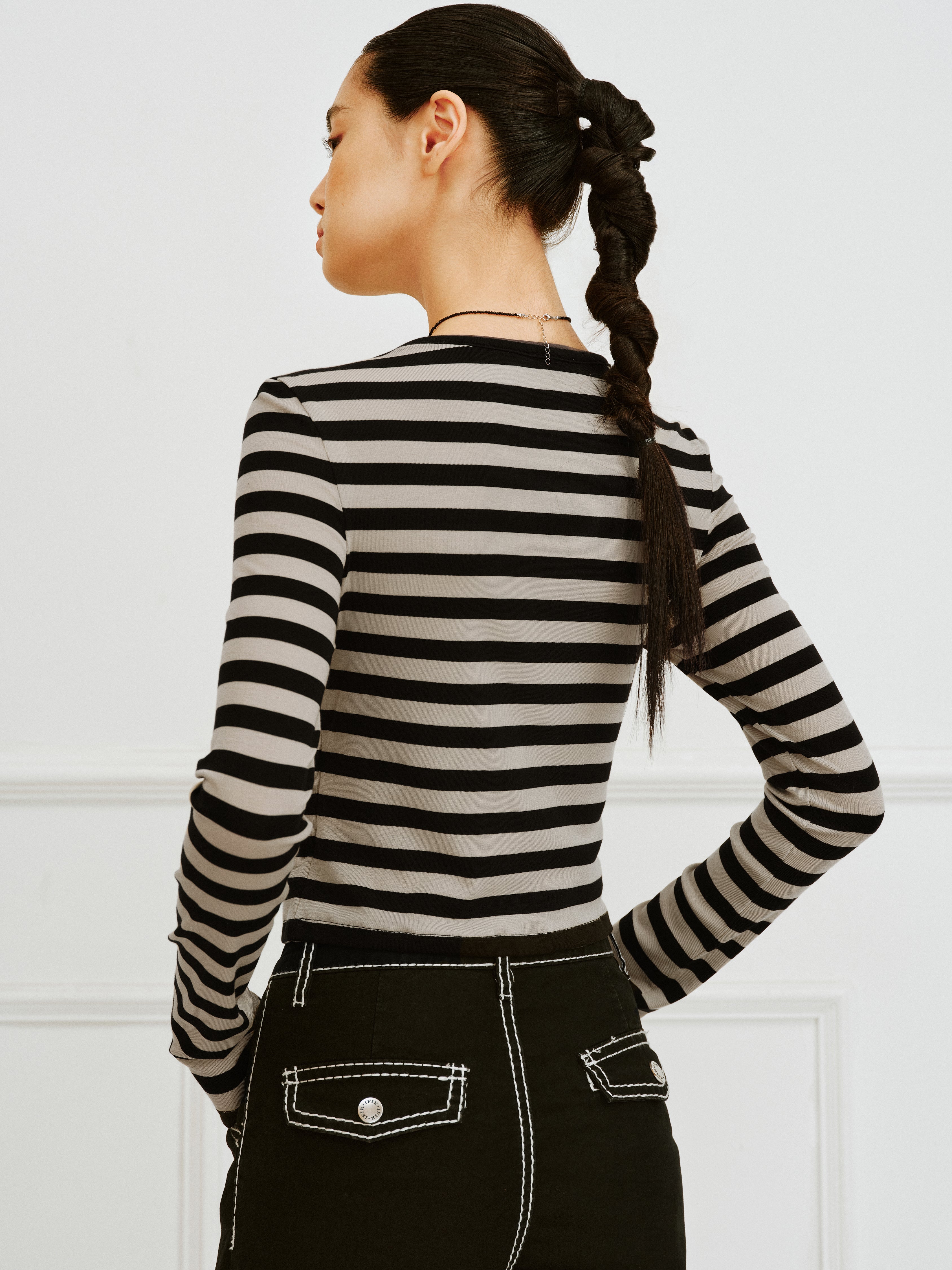 IFIK Stripe Knit cardigan