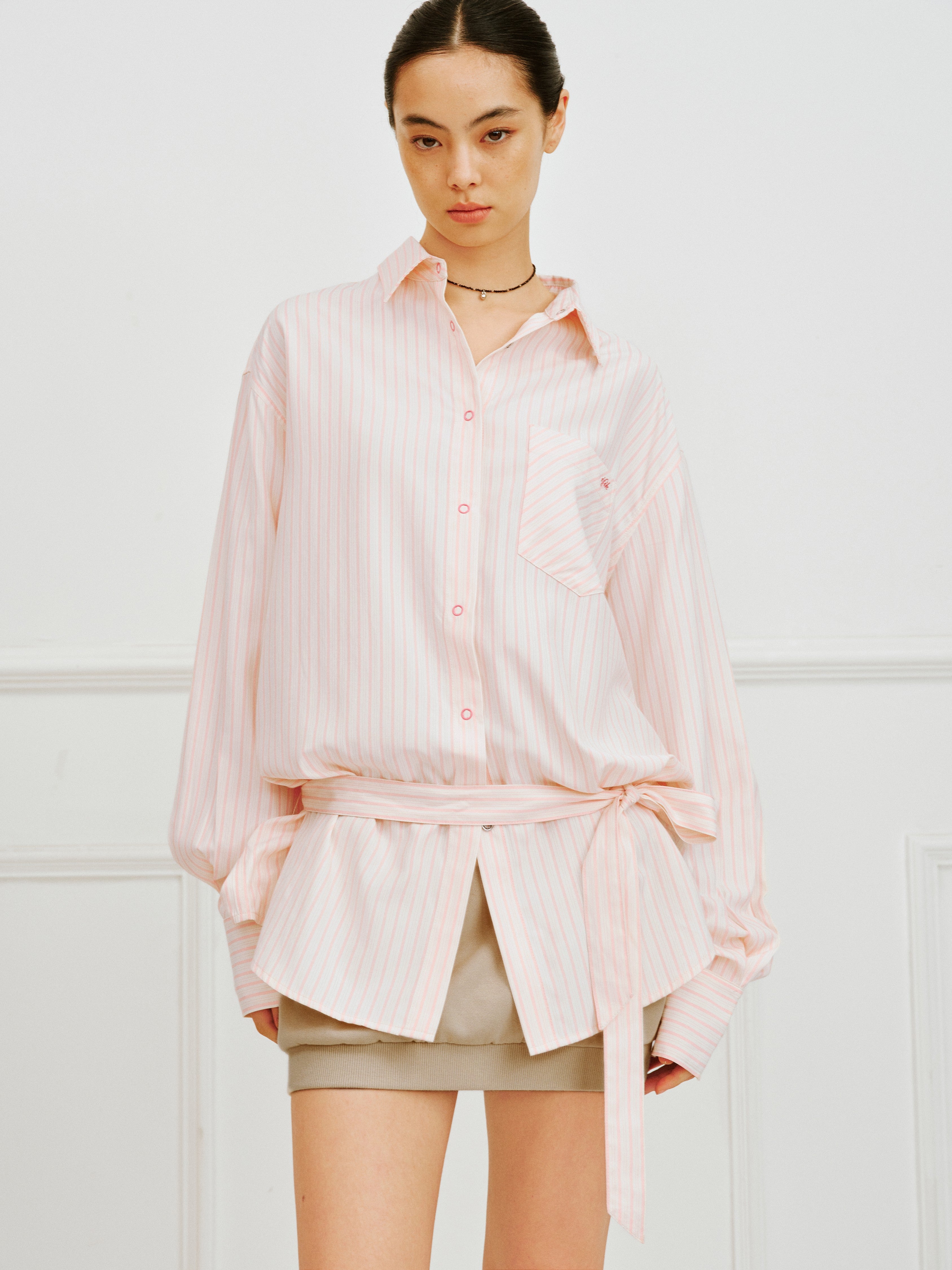 IFIK Stripe Oversized Shirt