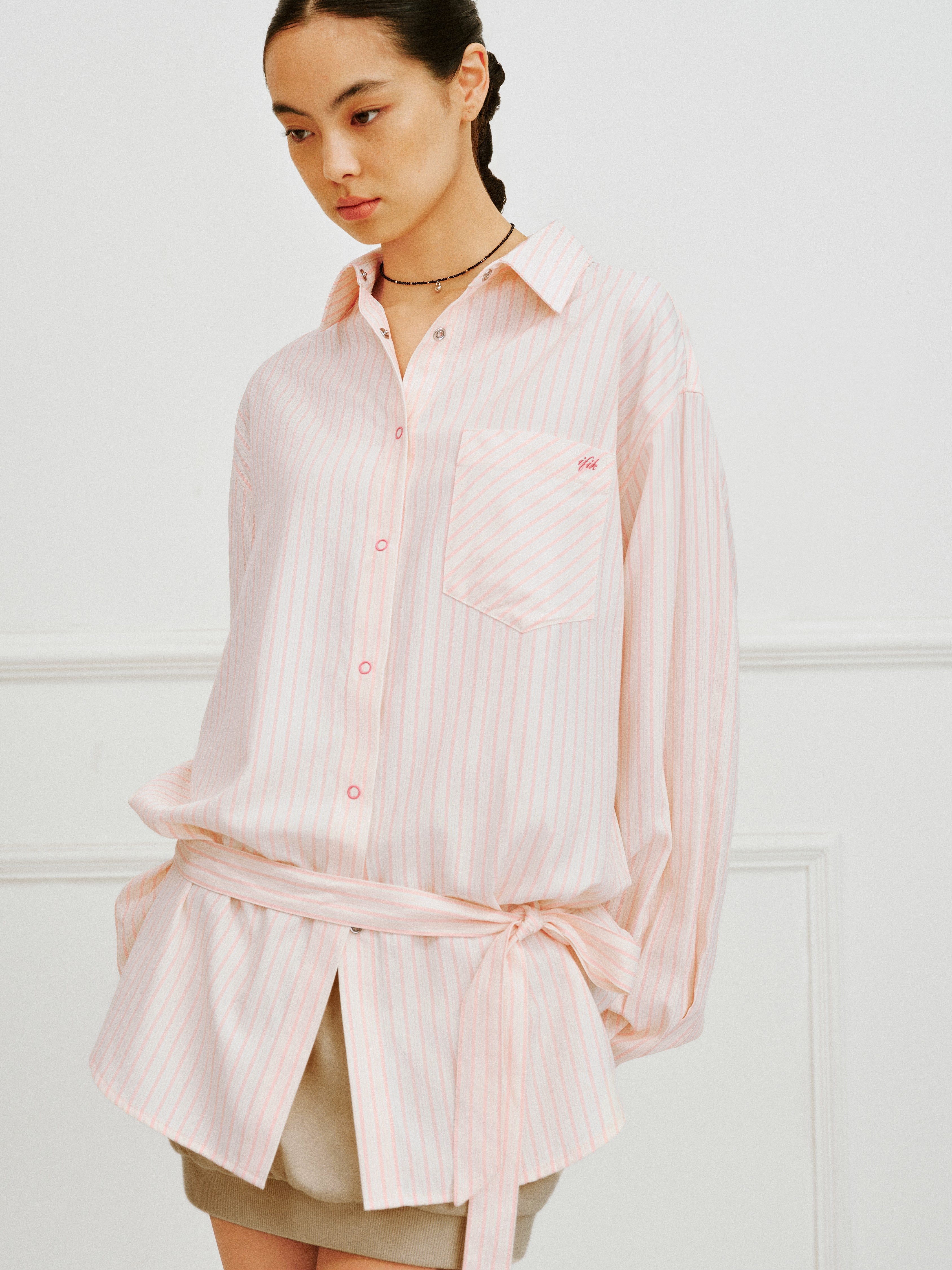 IFIK Stripe Oversized Shirt