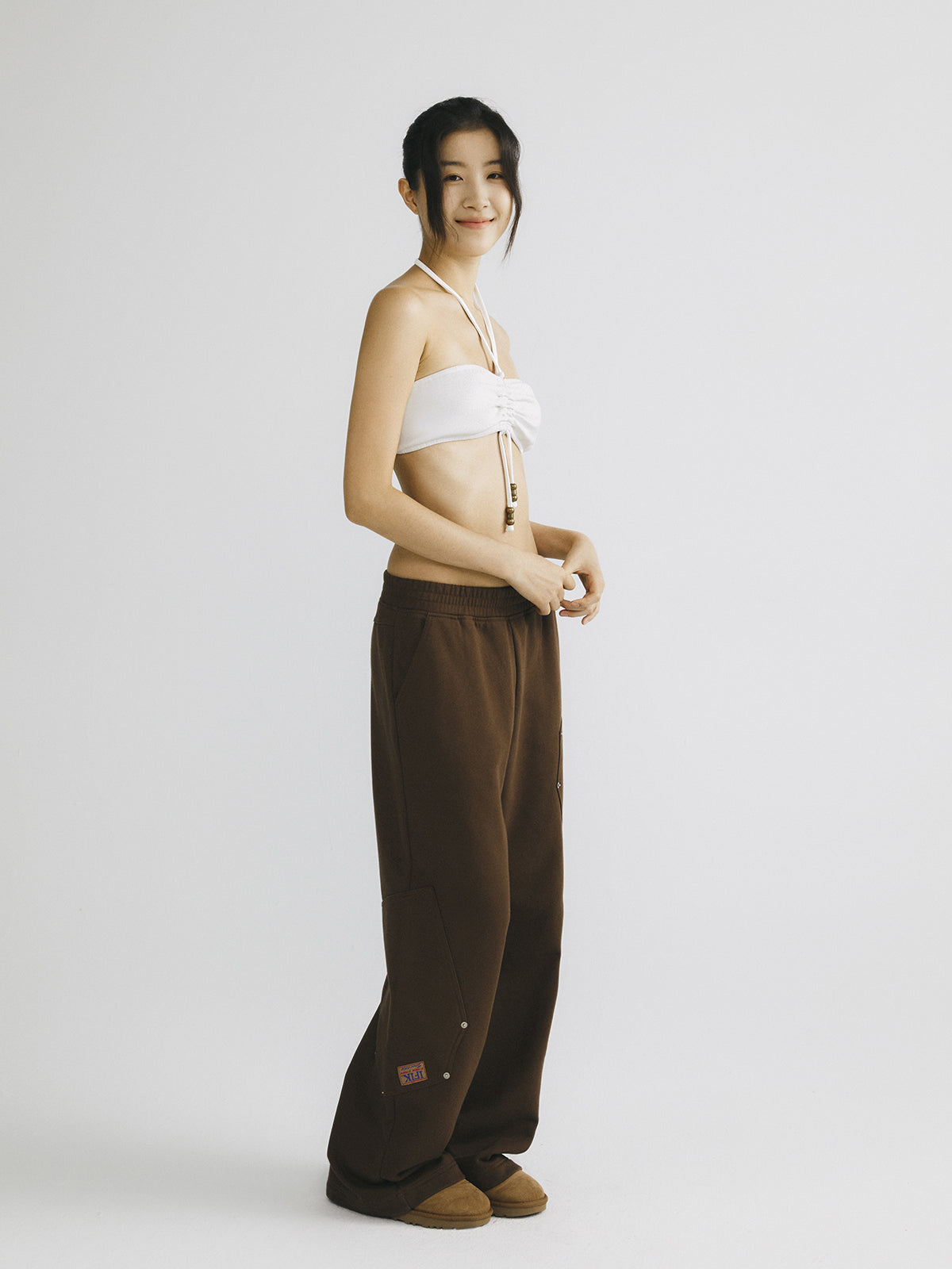 symmetric Pocket Baggy Cargo Sweatpants