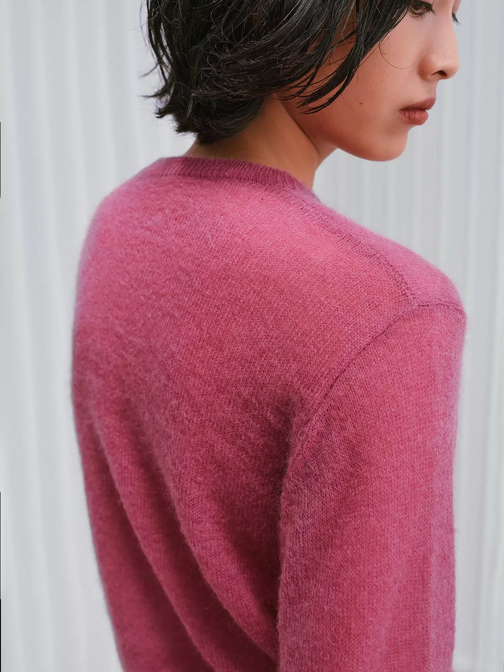 Premium Lilac Mohair-Wool Pullover