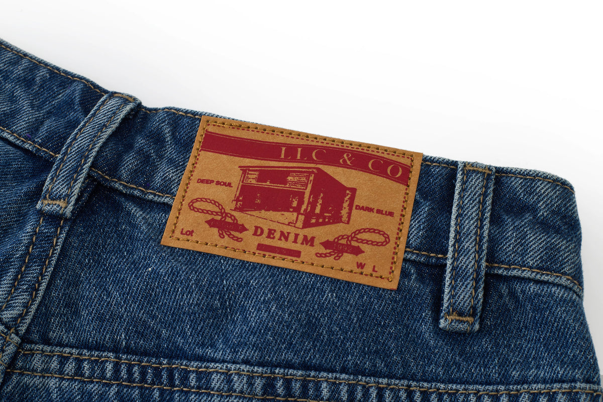 Snow-Wash Relaxed Jeans
