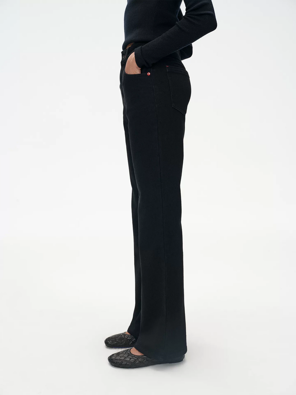 Flattering Fleece Lined Black Jeans
