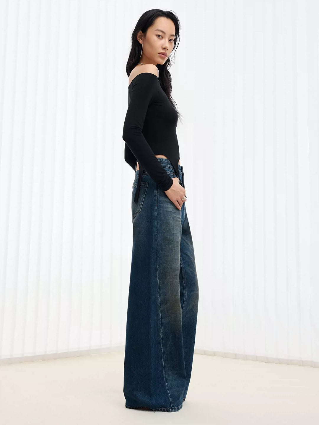 Nevada Wash Vintage Straight Jeans