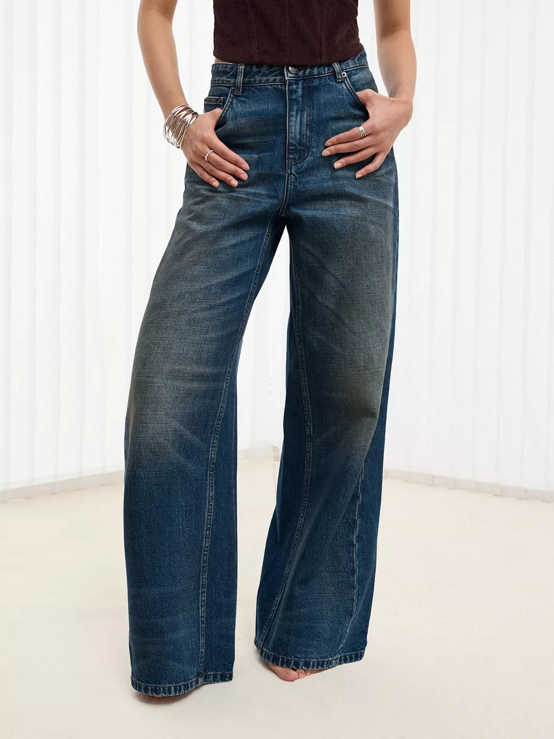 Nevada Wash Vintage Straight Jeans