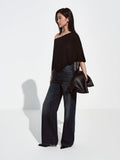 Pinstripe Whiskered Dark Blue Jeans
