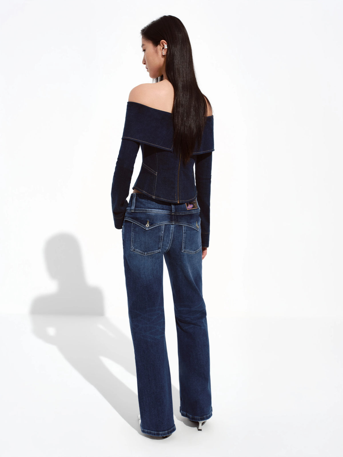 Vintage Mid-Rise Micro-Flare Jeans