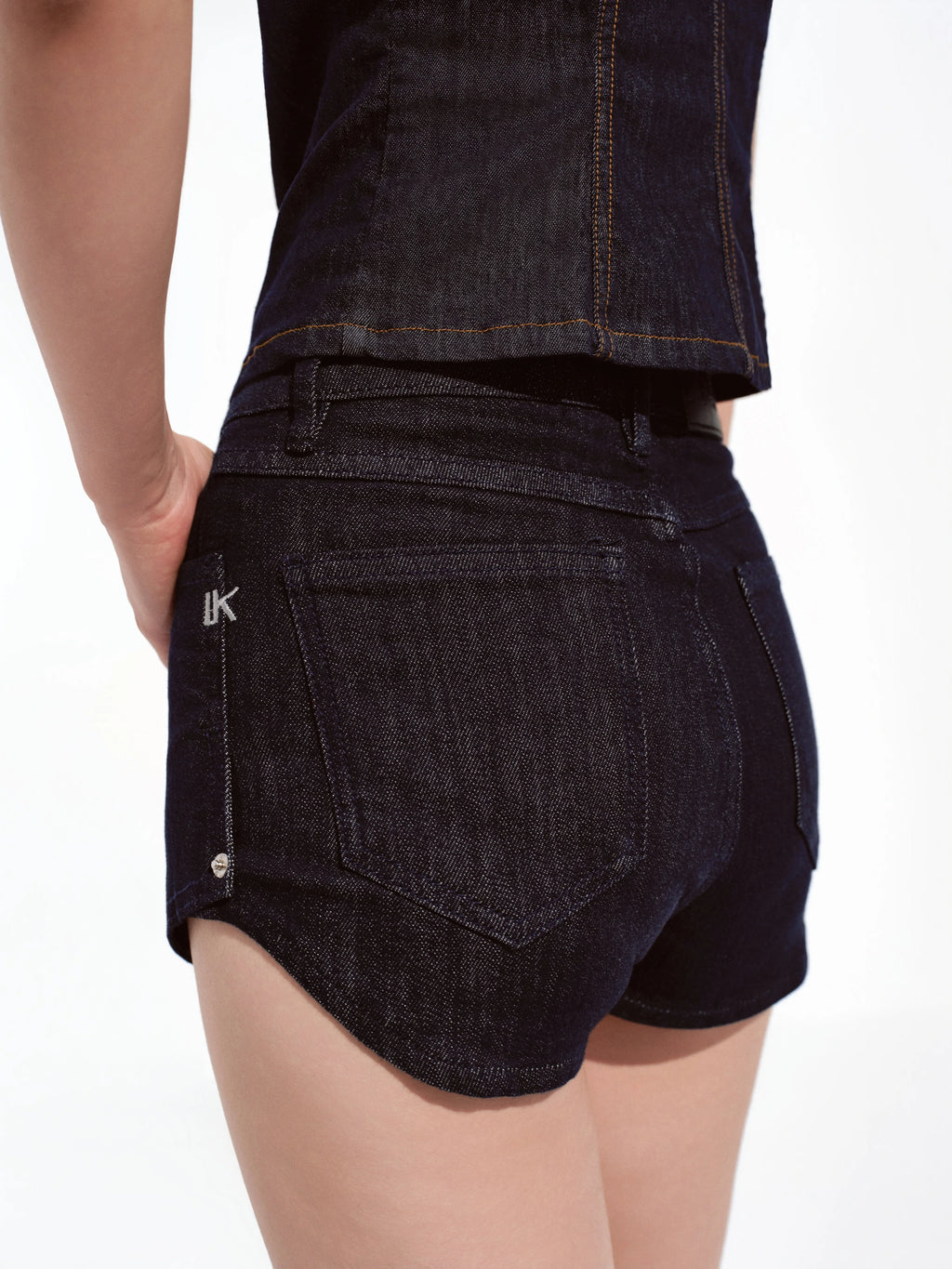 Vintage Gradient-Wash Exposed Pocket Cargo Shorts