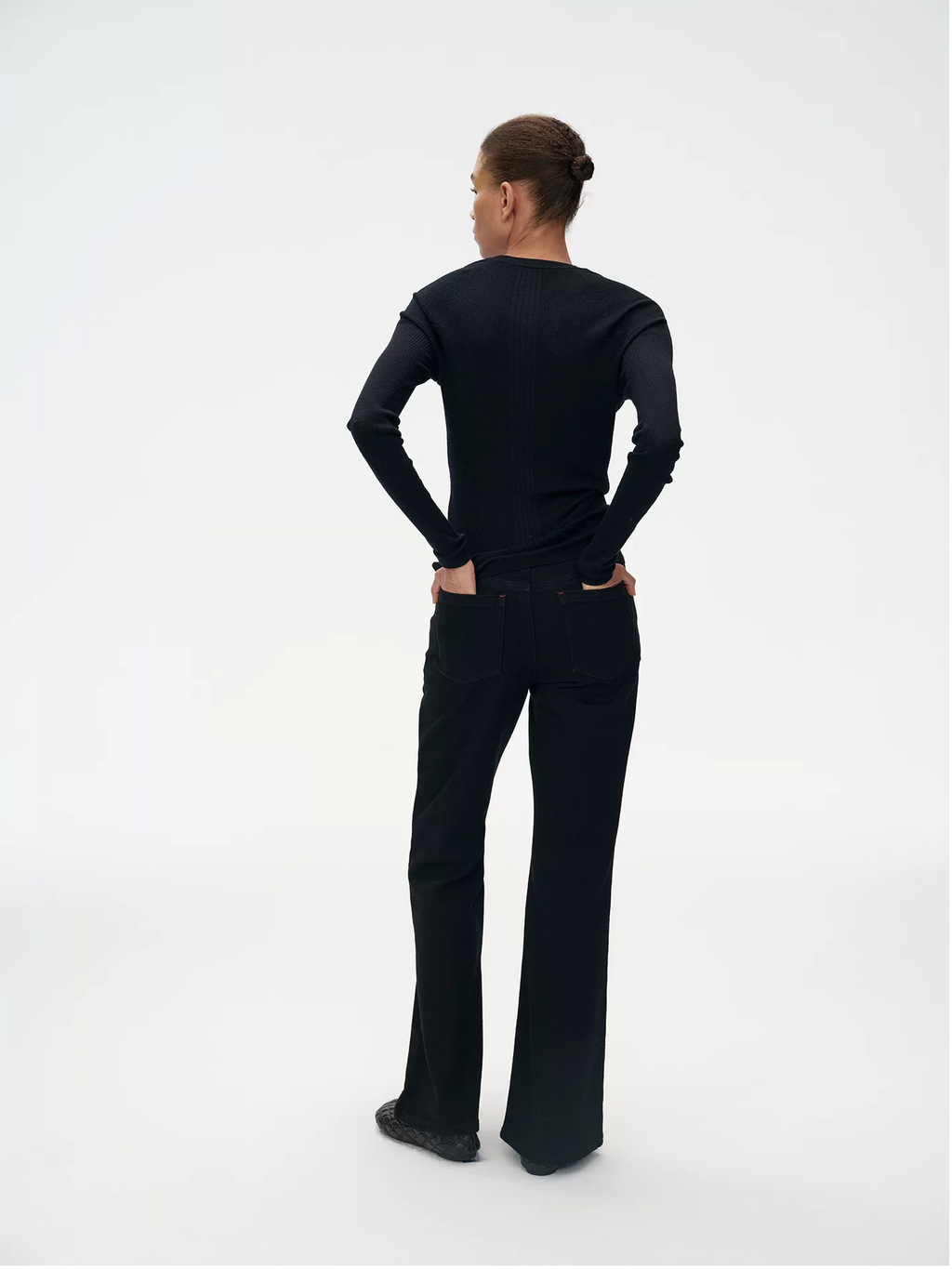 Flattering Fleece Lined Black Jeans