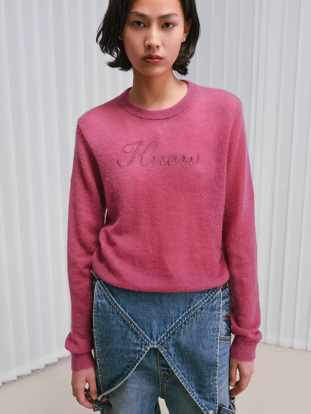 IFIKNOW Premium Lilac Mohair-Wool Pullover