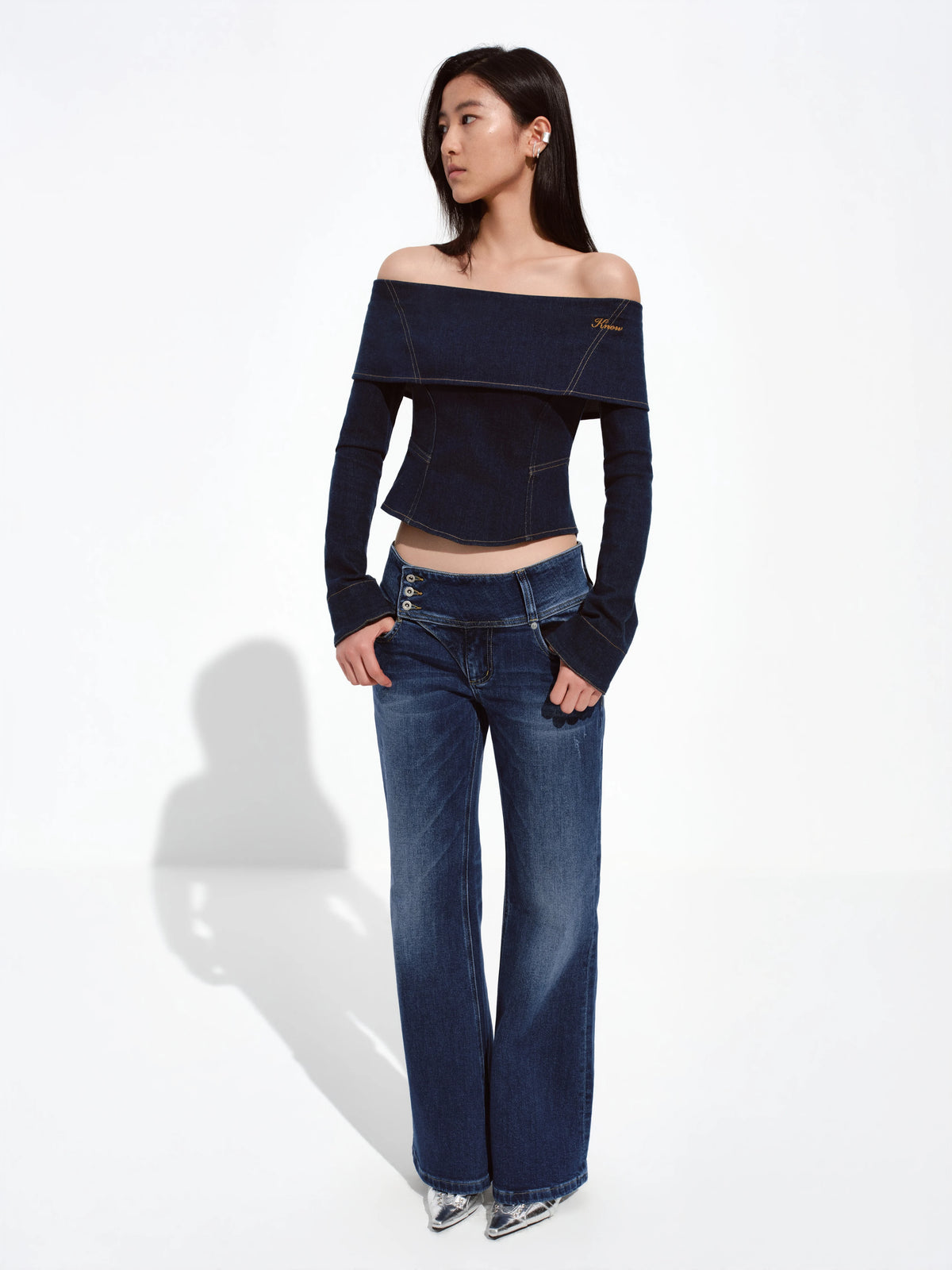 Vintage Mid-Rise Micro-Flare Jeans