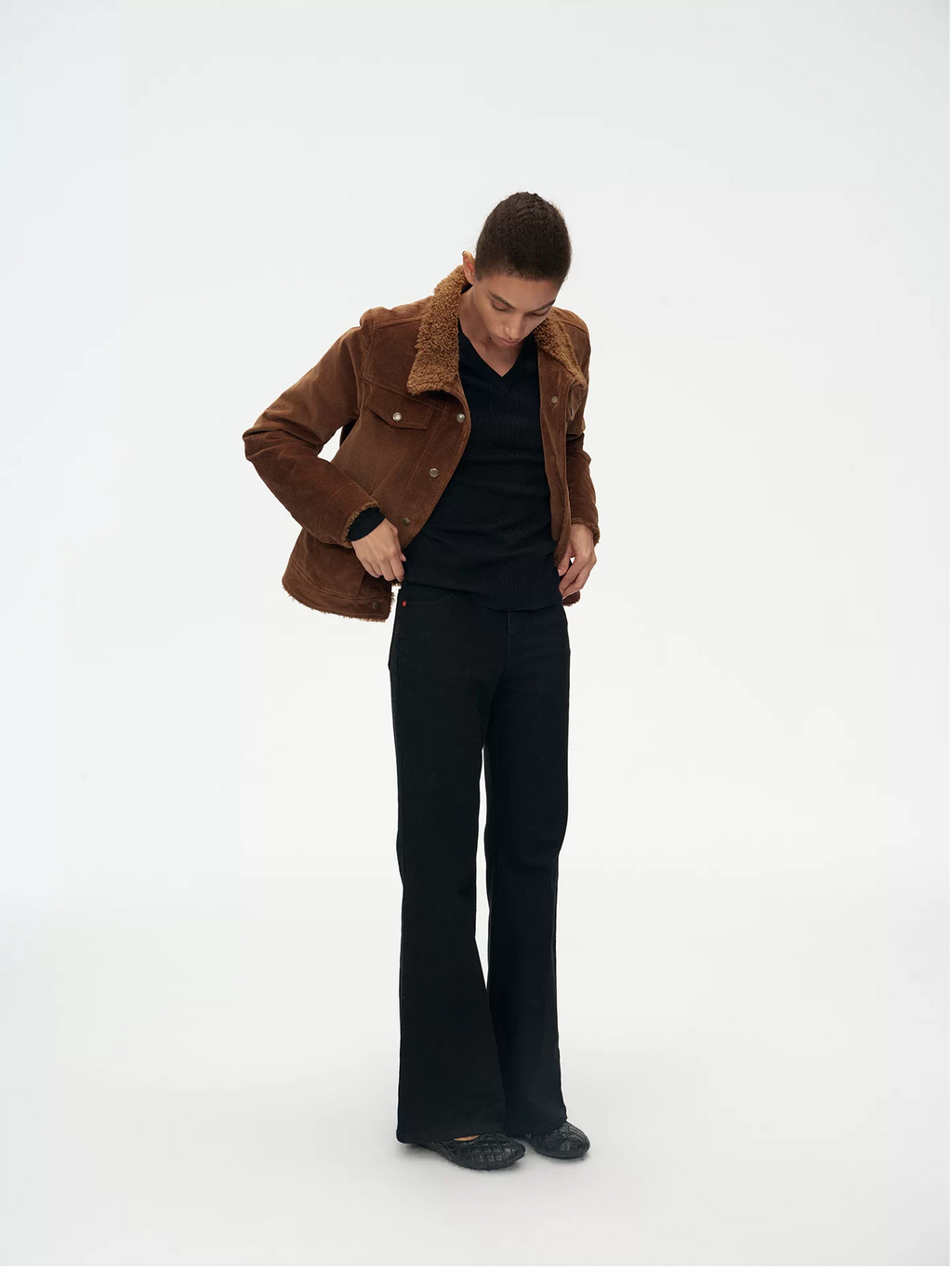 Flattering Fleece Lined Black Jeans