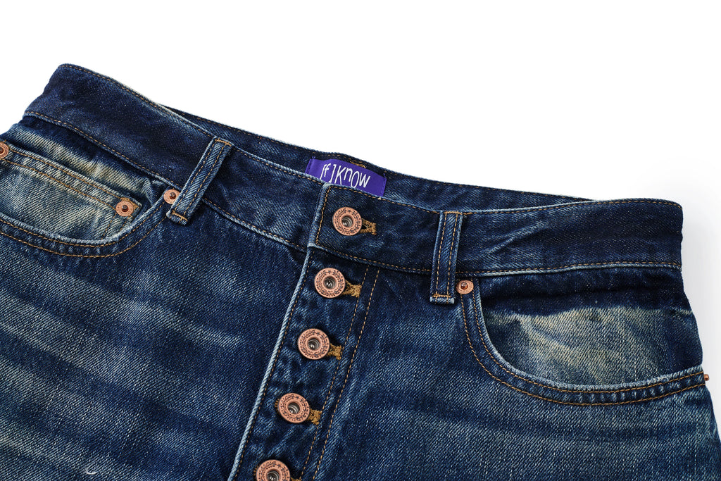 Premium Mud-Wash Wide-Leg Jeans