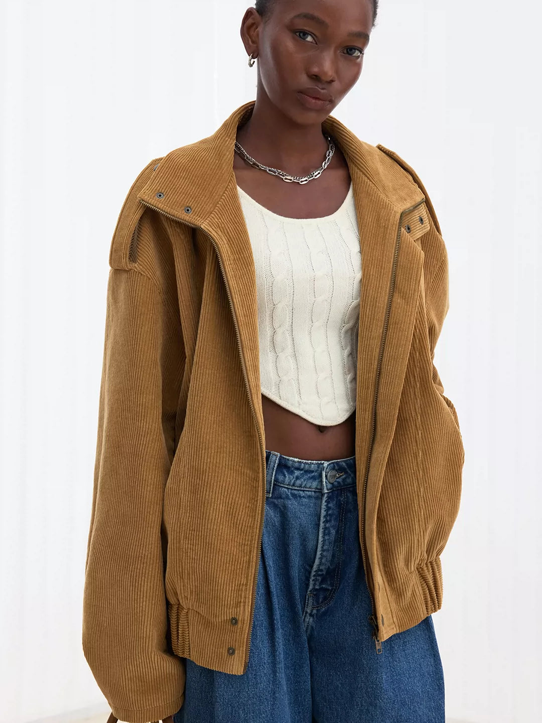 Vintage Wide-Wale Corduroy Utility Jacket