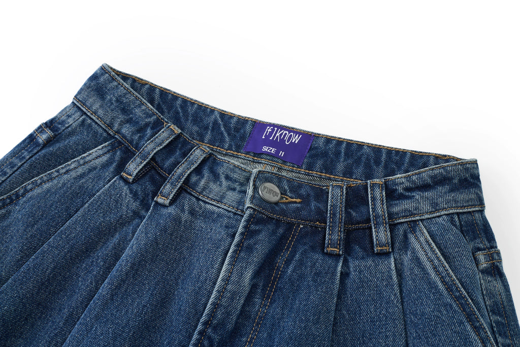 Snow-Wash Relaxed Jeans