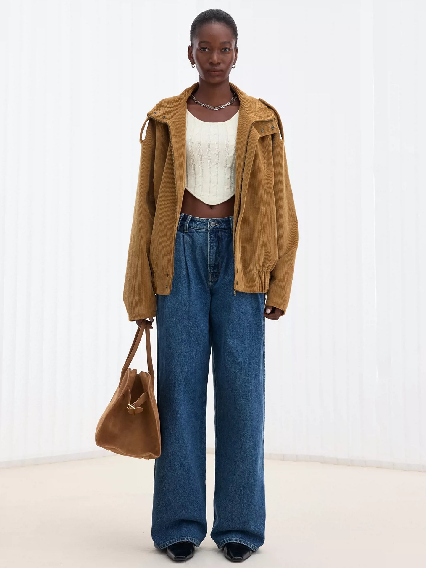 Snow-Wash Relaxed Jeans