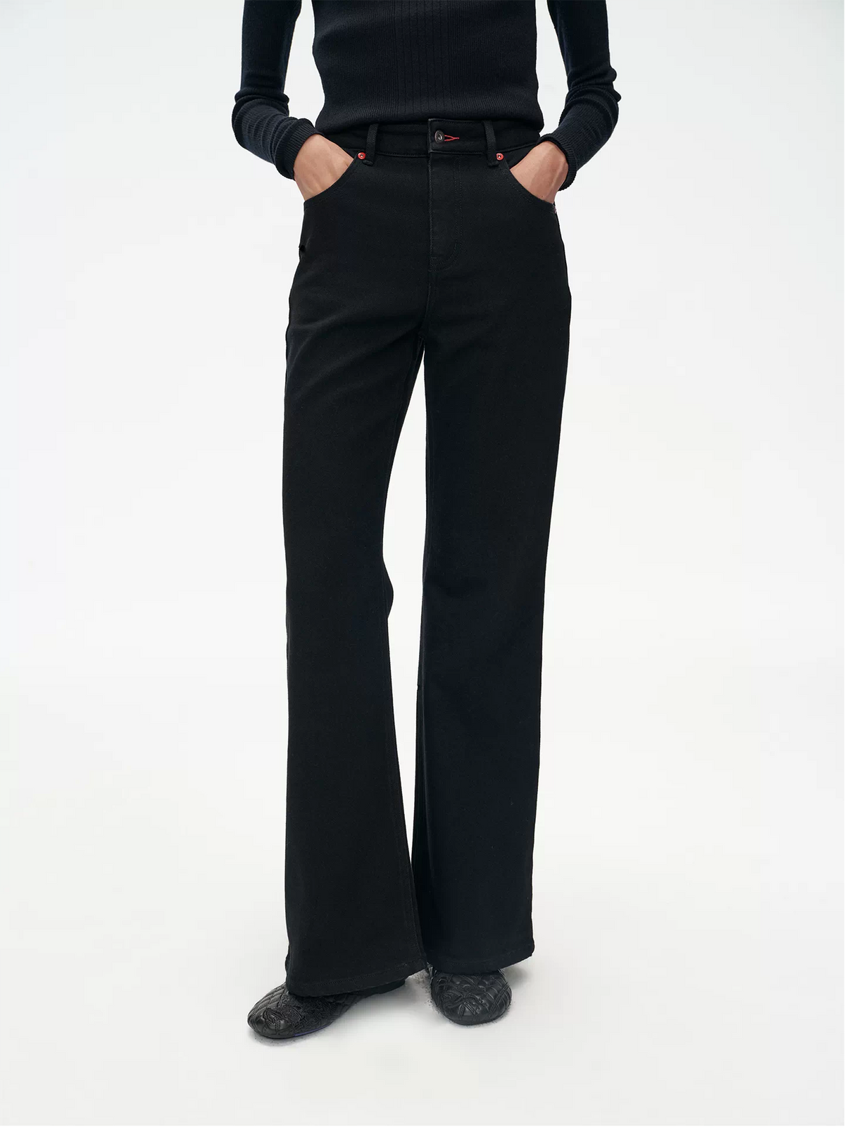 Flattering Fleece Lined Black Jeans