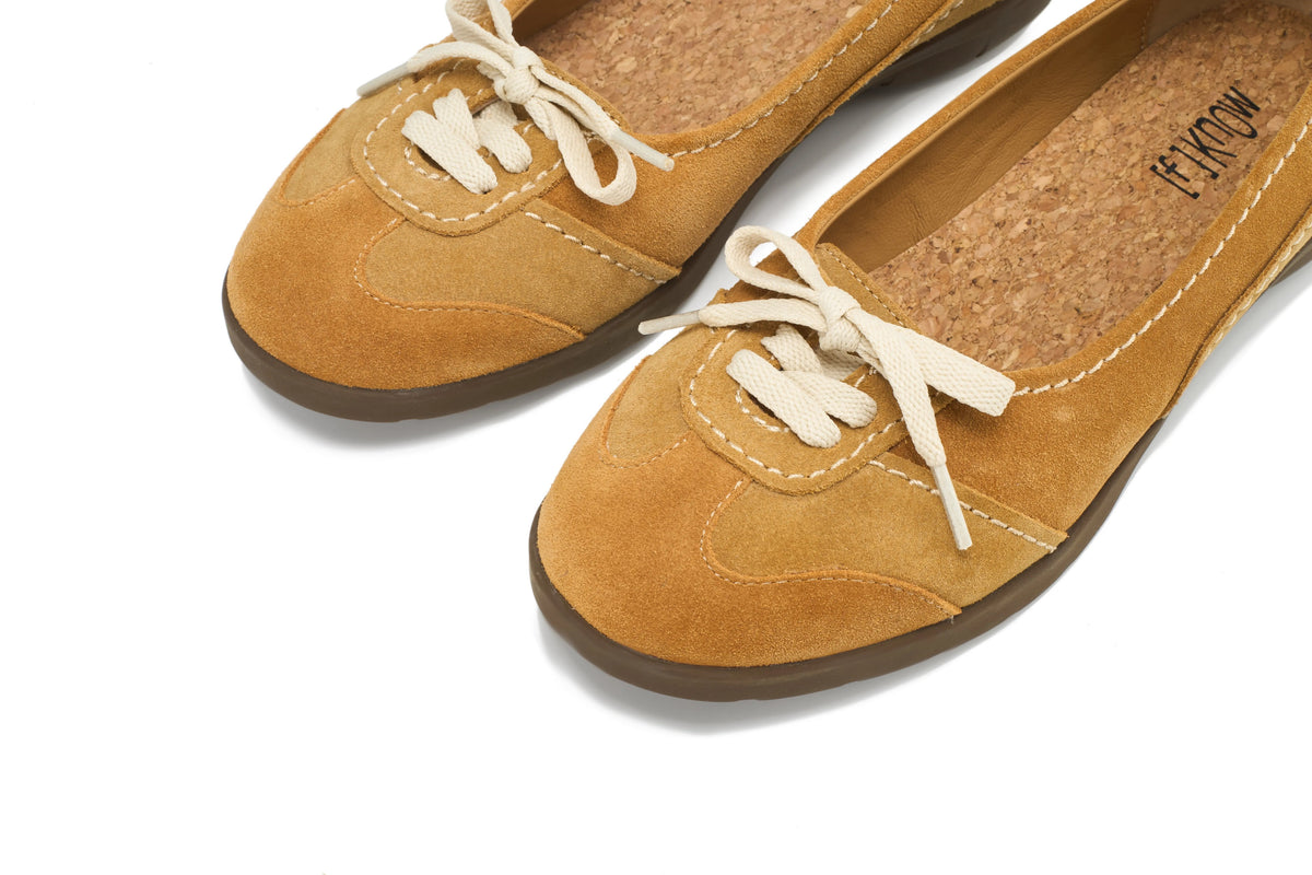 Paneled Suede Shoes