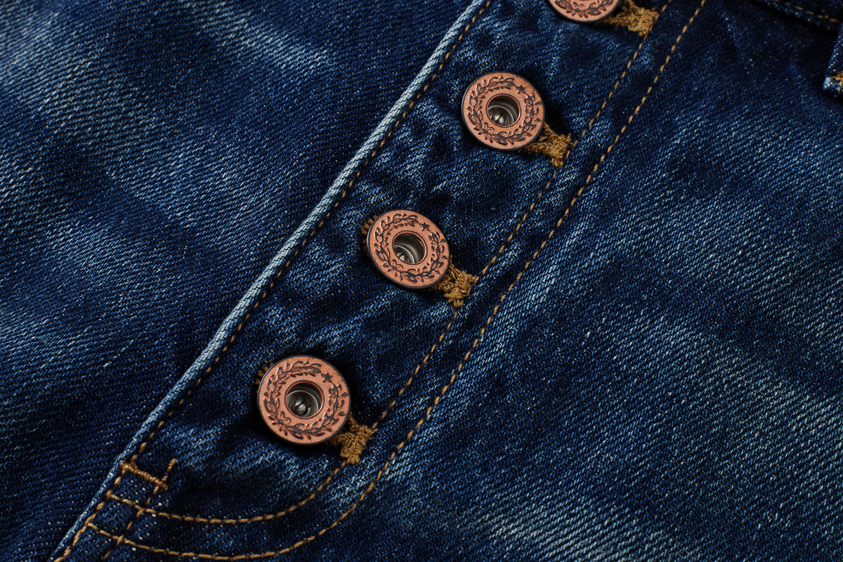 Premium Mud-Wash Wide-Leg Jeans