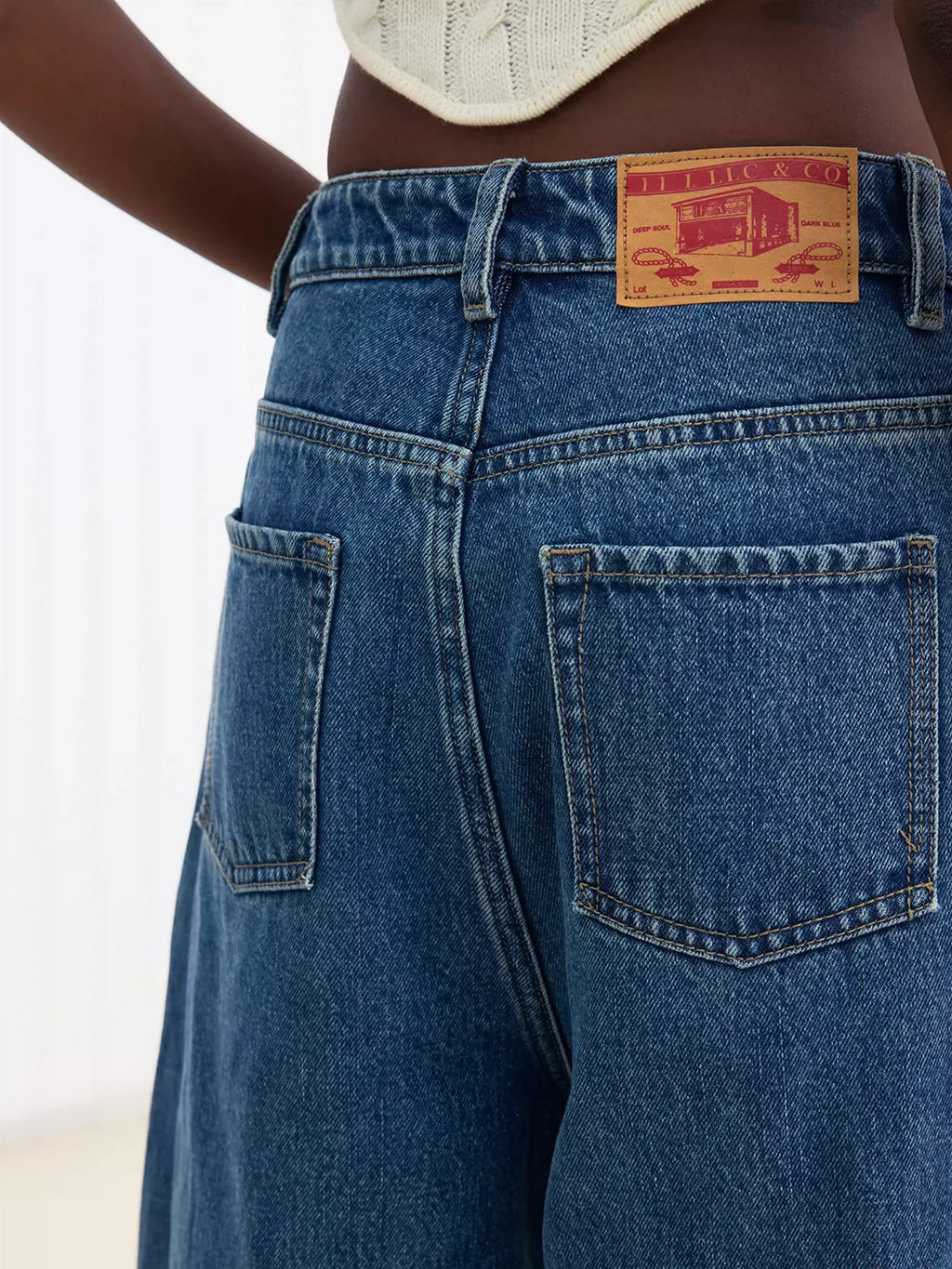 Snow-Wash Relaxed Jeans