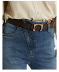 Distressed Cowhide Leather Belt