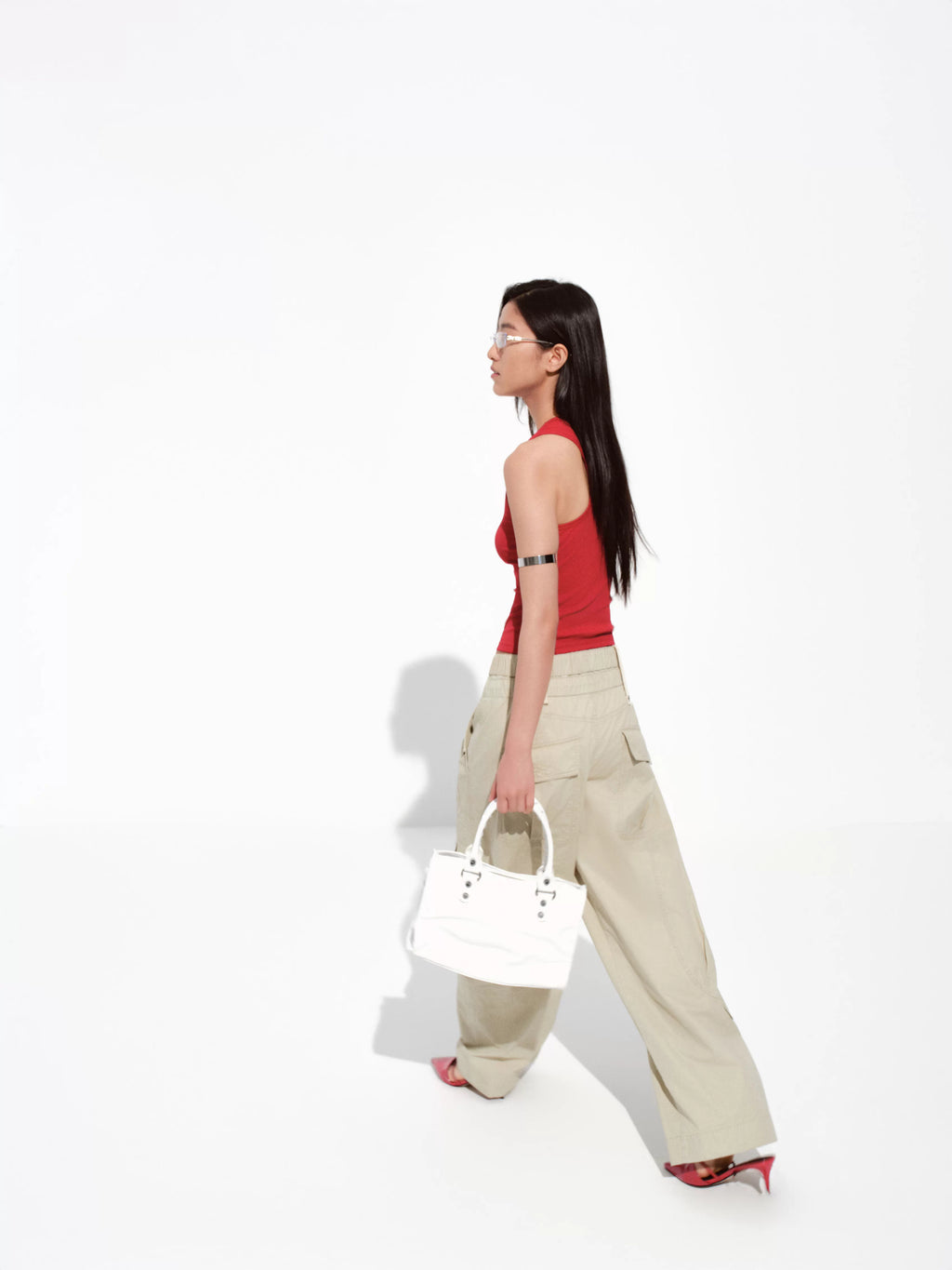 Foldover-Waist Cargo Pants