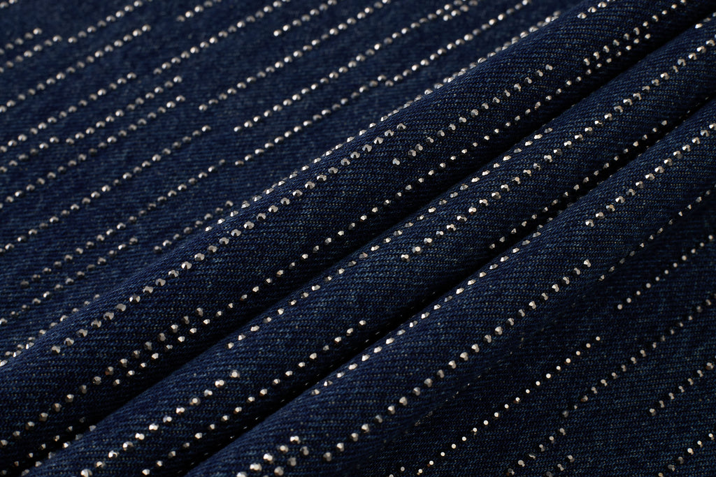 "Falling Chain" Gradient Wash Jeans