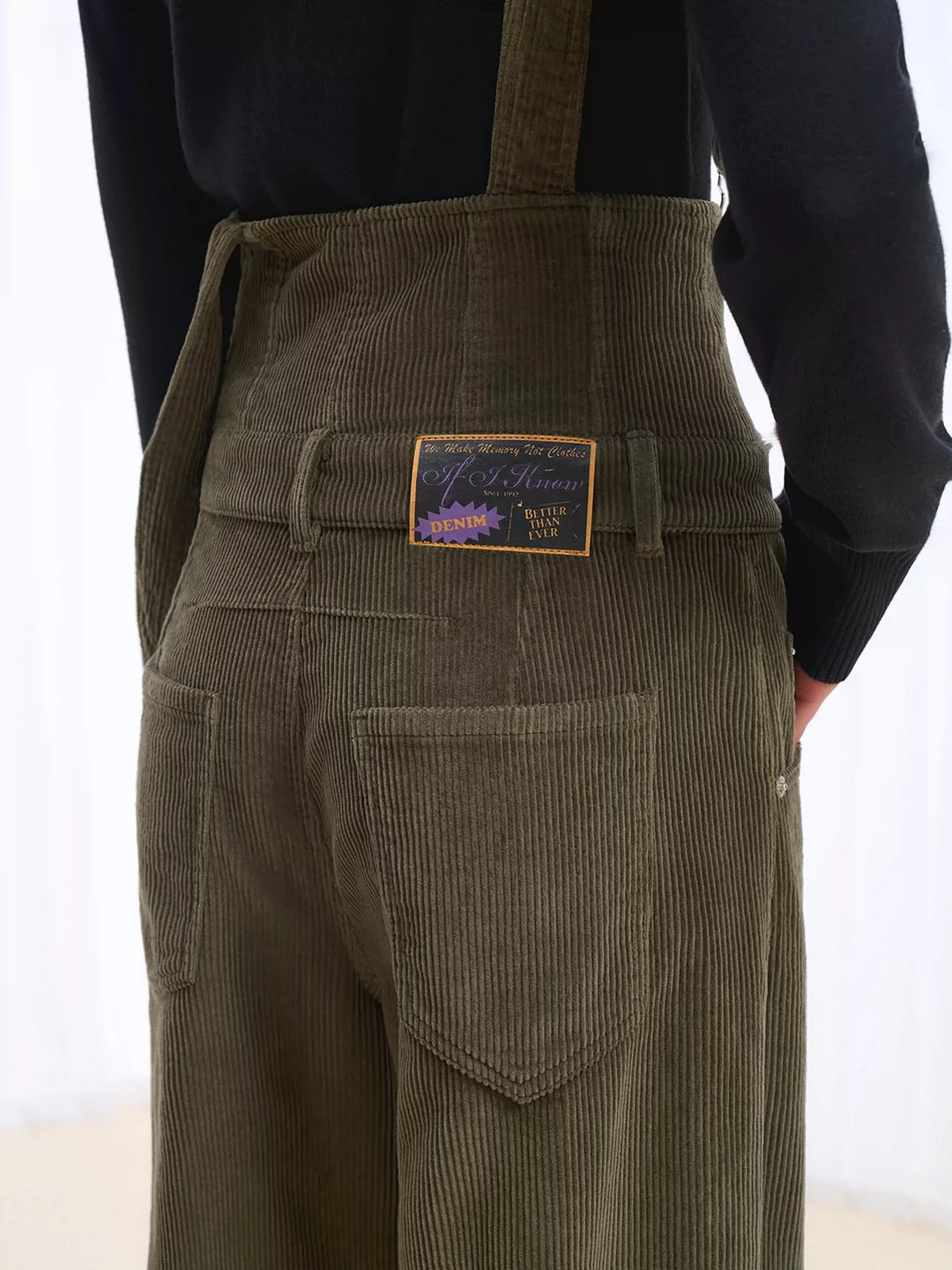 Washed Corduroy Multi-Way Overalls