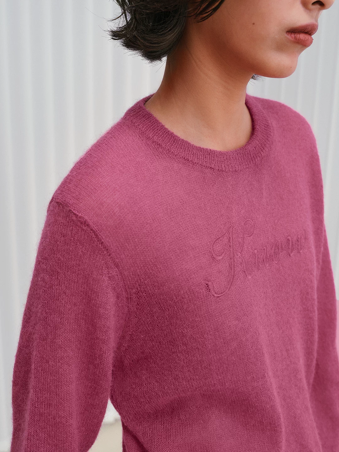 IFIKNOW Premium Lilac Mohair-Wool Pullover