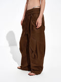Foldover-Waist Cargo Pants