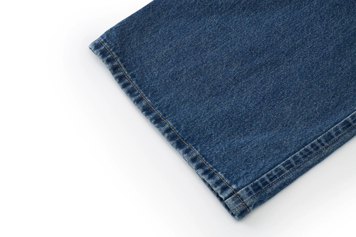 Snow-Wash Relaxed Jeans