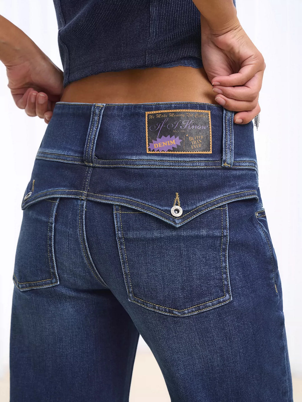Vintage Mid-Rise Micro-Flare Jeans