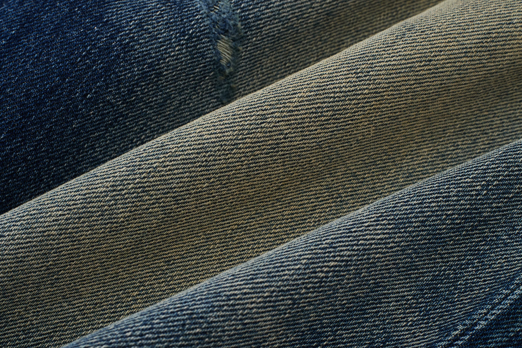 Premium Mud-Wash Wide-Leg Jeans