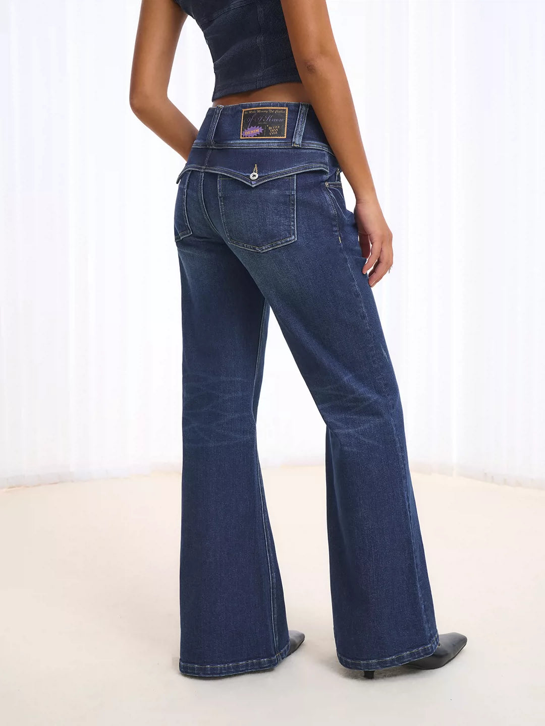 Vintage Mid-Rise Micro-Flare Jeans