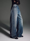 Rhinestone Tiger Baggy Jeans