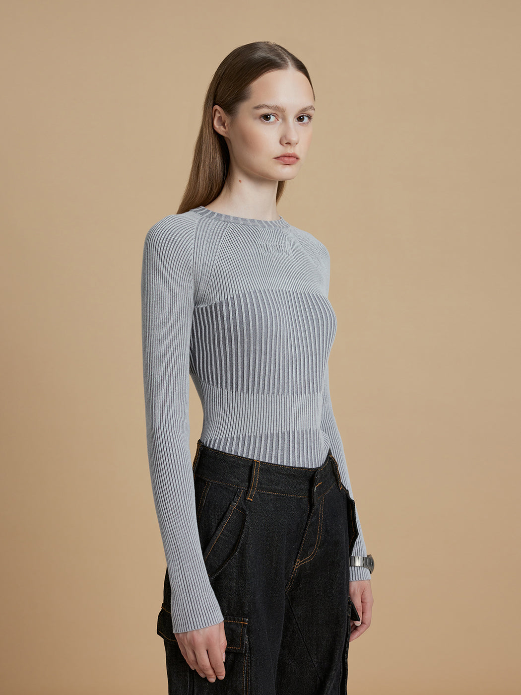 3D Rib Sweater